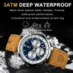 POEDAGAR Luxury Waterproof Chronograph Luminous Men's Wristwatch