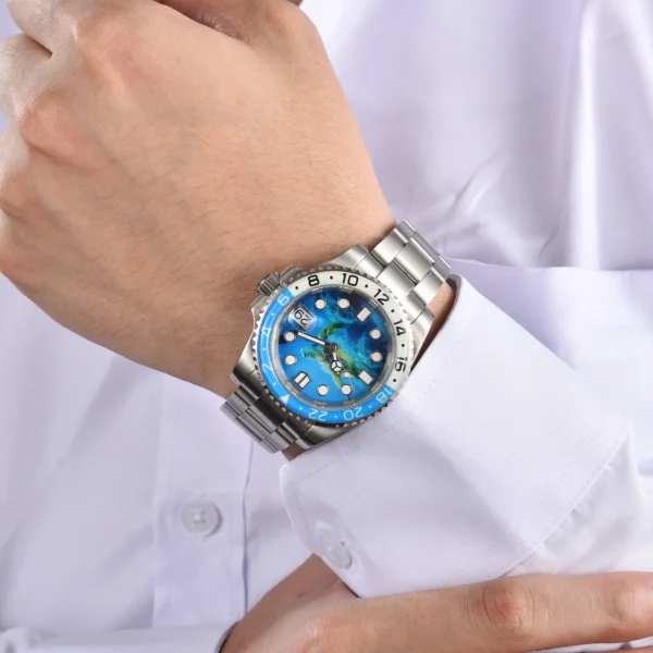 Mazzies Watches: 40mm Creative All Night Glow Men's Watch