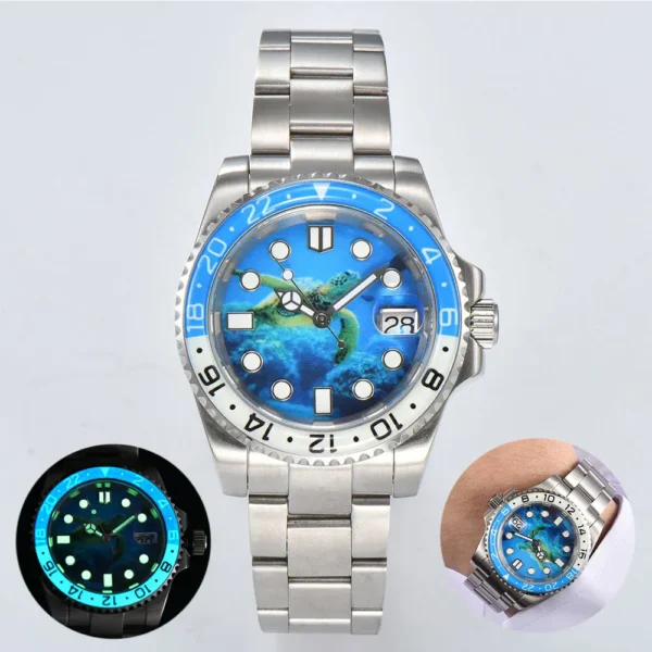 Mazzies Watches: 40mm Creative All Night Glow Men's Watch