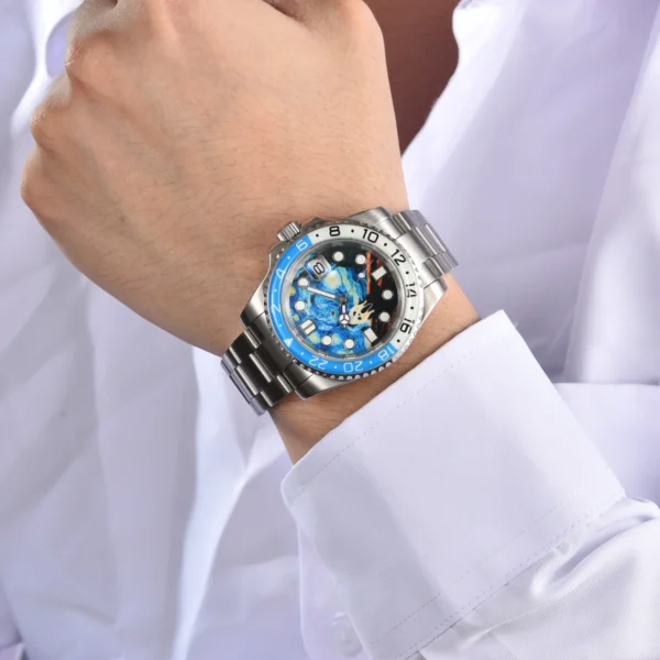 Mazzies Watches: 40mm Creative All Night Glow Men's Watch