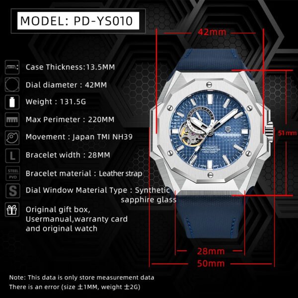 Mazzies Watches 2023 PAGANI DESIGN 42MM Men Automatic Watches